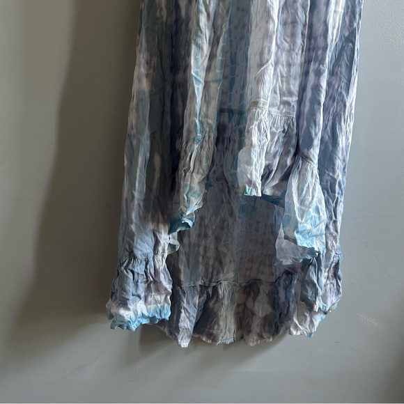 RAVIYA Women's Tie-Dyed platinum Halter Maxi Dress Swim Cover-Up size X-Large - Picture 6 of 7